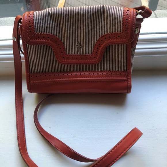 Barely used orange/white Cole Haan bag - Picture 3 of 5